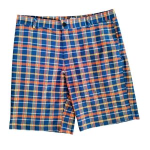 Adidas Golf Madras Plaid Performance Shorts